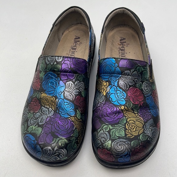 Alegria Kel-466 Colorful Leather Slip-Ons - Picture 4 of 15